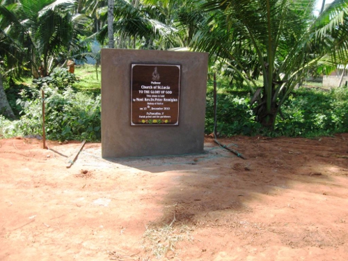 மண்டைக்காட்டில் புதிய சர்ச் கட்ட அடிக்கல்